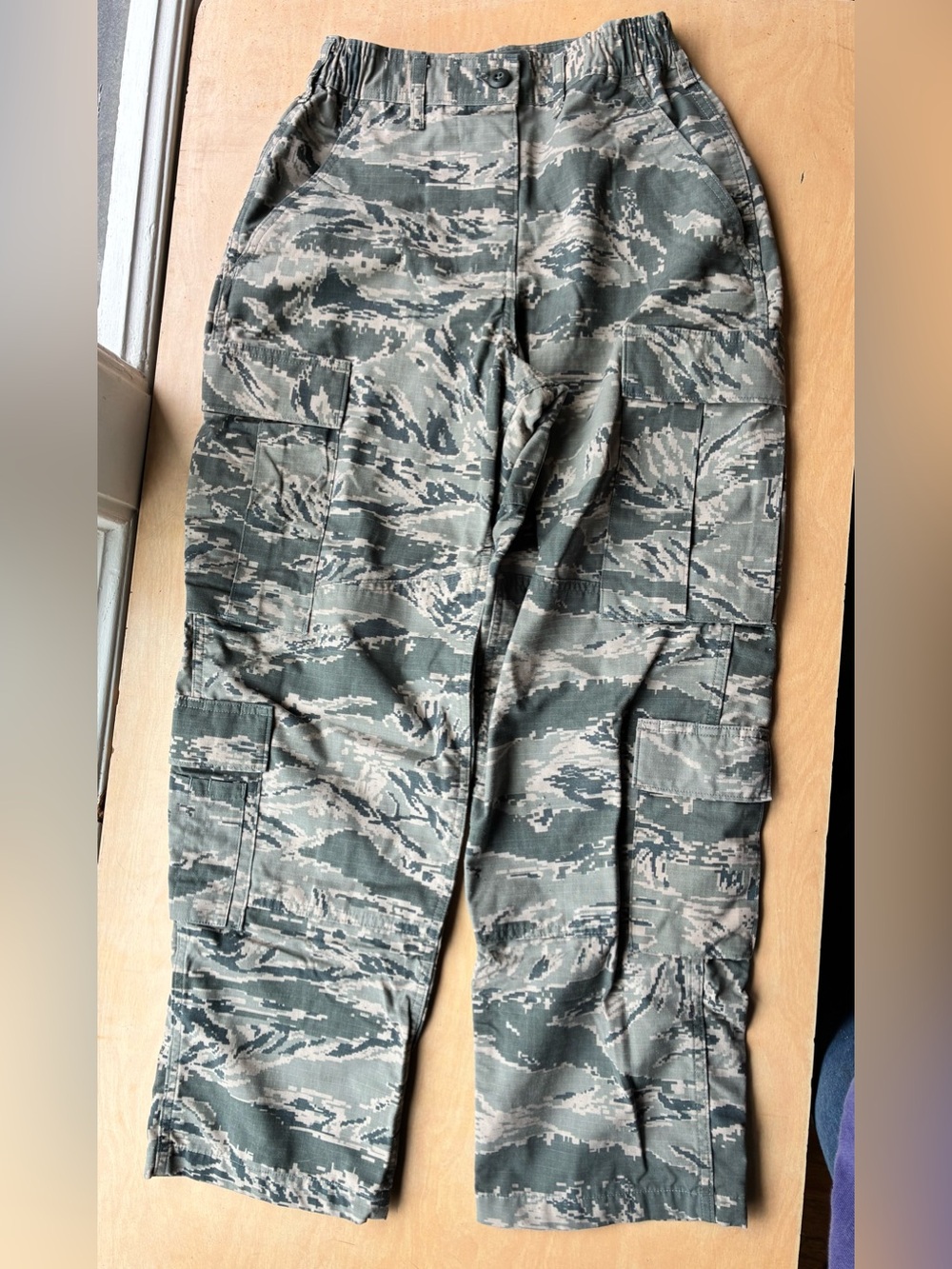 Air Force unisex Camouflage Cargo Pants - Green Tiger Stripe